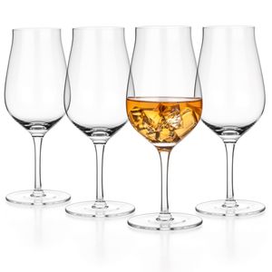 Luxbe Crystal Wine Glasses Set of 4 650mL