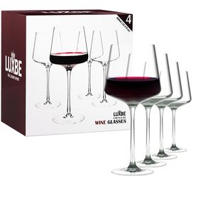 LUXU Wine Glasses(22 fl.oz) with no Stem,Luxury Crystal Red & White Wine  Glasses Set of 2,Hand Blown…See more LUXU Wine Glasses(22 fl.oz) with no