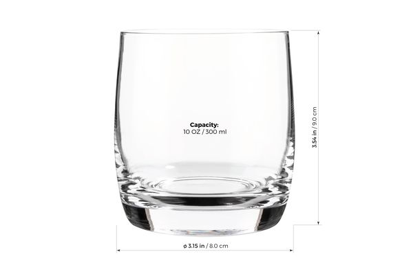 Luxbe Wide Tasting Glasses 9-ounce/260ml Handcrafted Good for Cognac Brandy Scotch Set of 4 Bourbon Whisky Crystal Glass Snifter 