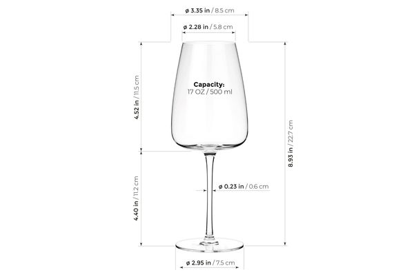 WHITE WINE GLASSES 17 FL.OZ